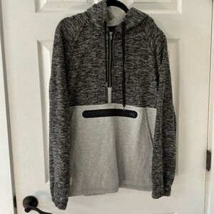 Men's Gray Sweater with Hood